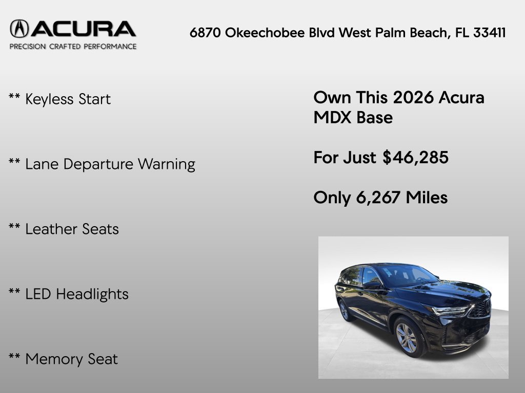 Certified 2026 Acura MDX FWD image 14