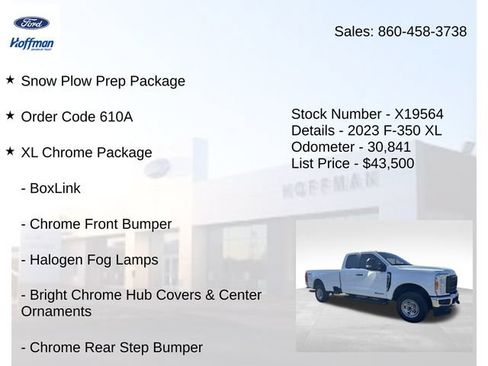 Used 2023 Ford F350 XL w/ Snow Plow Prep Package AWD/4WD image 5