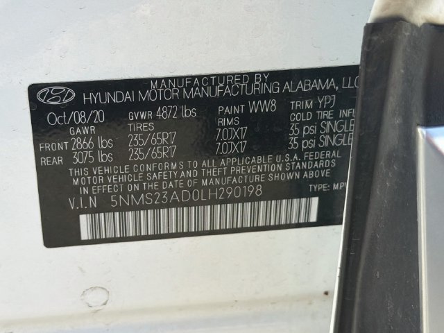 Used 2020 Hyundai Santa Fe SE FWD image 30