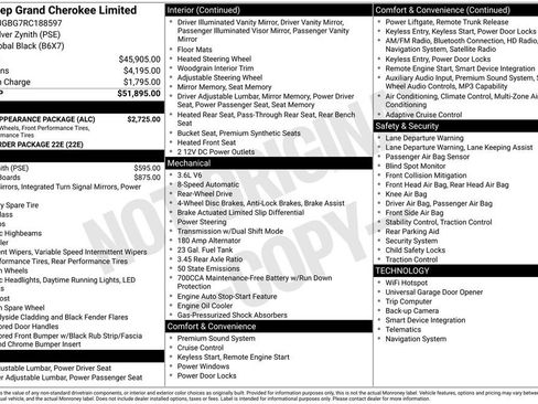 Certified 2024 Jeep Grand Cherokee Limited w/ Black Appearance Package image 11
