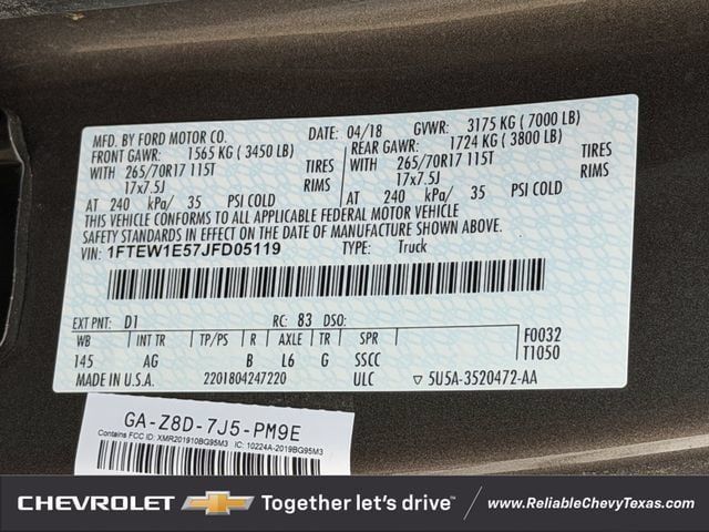 Used 2018 Ford F150 XL w/ Equipment Group 101A Mid AWD/4WD image 37