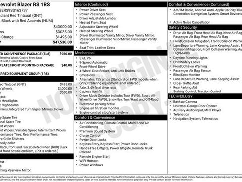 Used 2025 Chevrolet Blazer RS w/ Enhanced Convenience Package image 10