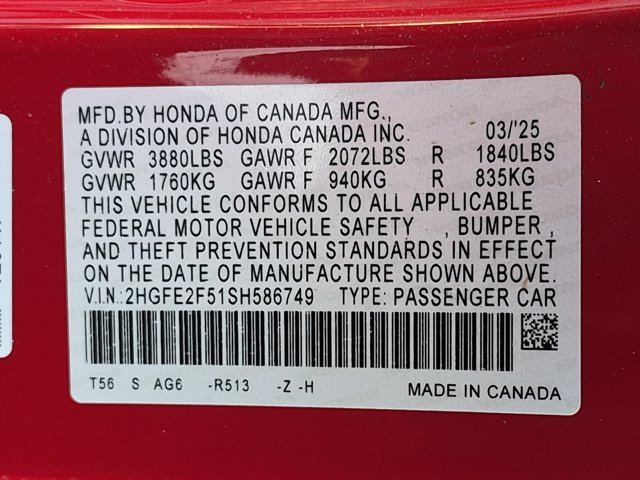 Used 2025 Honda Civic Sport image 25