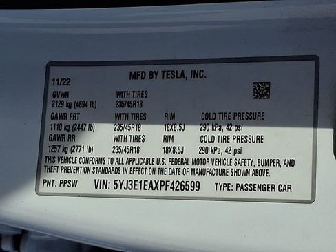 Used 2023 Tesla Model 3 Standard Range RWD image 27