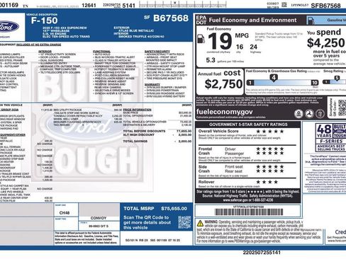 Used 2025 Ford F150 XLT w/ Equipment Group 303A High AWD/4WD image 12