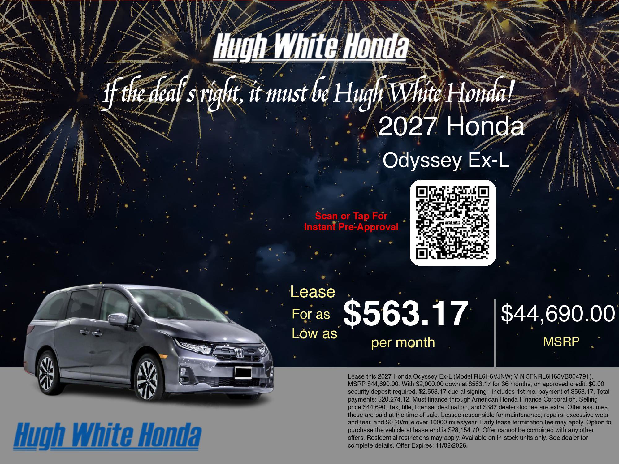 New 2027 Honda Odyssey EX-L image 5