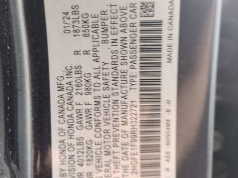 Certified 2024 Honda Civic Touring image 33