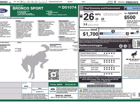 Certified 2023 Ford Bronco Sport Big Bend AWD/4WD image 6