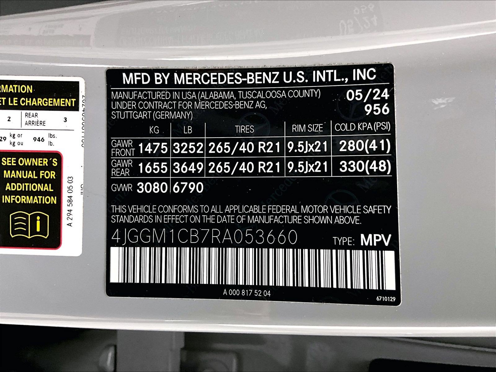 Certified 2024 Mercedes-Benz EQE 350+ 4MATIC SUV image 33