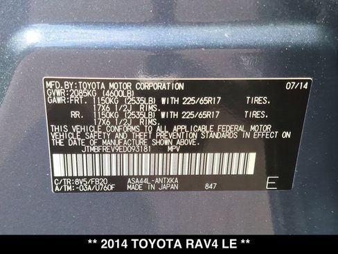 Used 2014 Toyota RAV4 LE AWD/4WD image 28