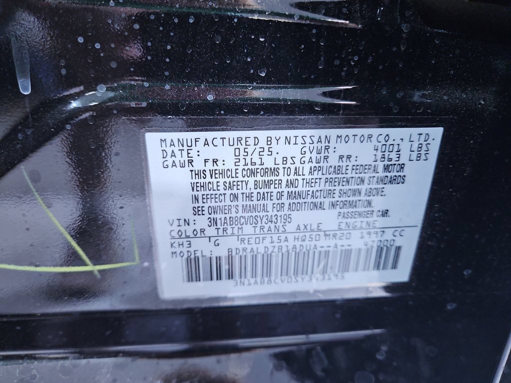 Certified 2025 Nissan Sentra SV w/ Trunk Package FWD image 30