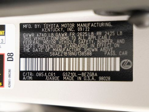Used 2022 Lexus ES 350 w/ Accessory Package 2 FWD image 31