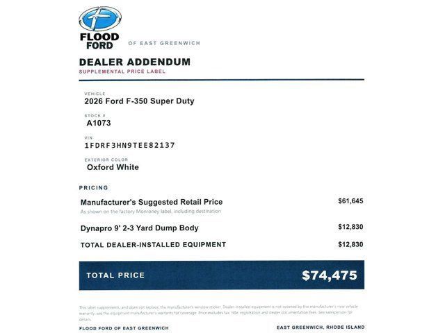 New 2026 Ford F350 XL w/ XL Chrome Package AWD/4WD image 2