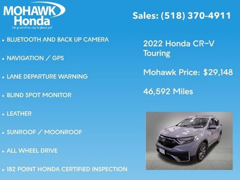 Certified 2022 Honda CR-V Touring image 8