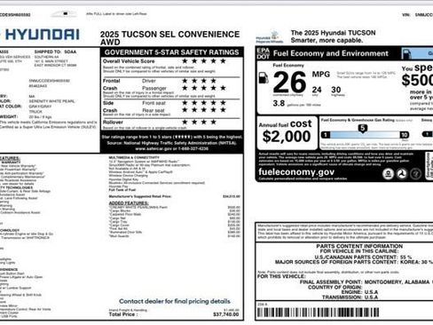 Used 2025 Hyundai Tucson SEL image 26