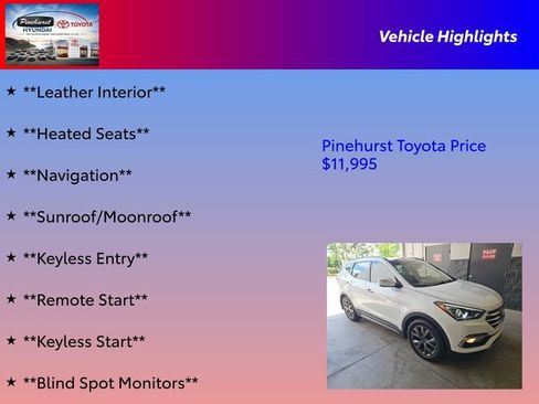 Used 2018 Hyundai Santa Fe Sport w/ Cargo Package FWD image 30