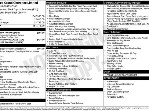 Used 2024 Jeep Grand Cherokee Limited w/ Trailer Tow Package AWD/4WD image 41