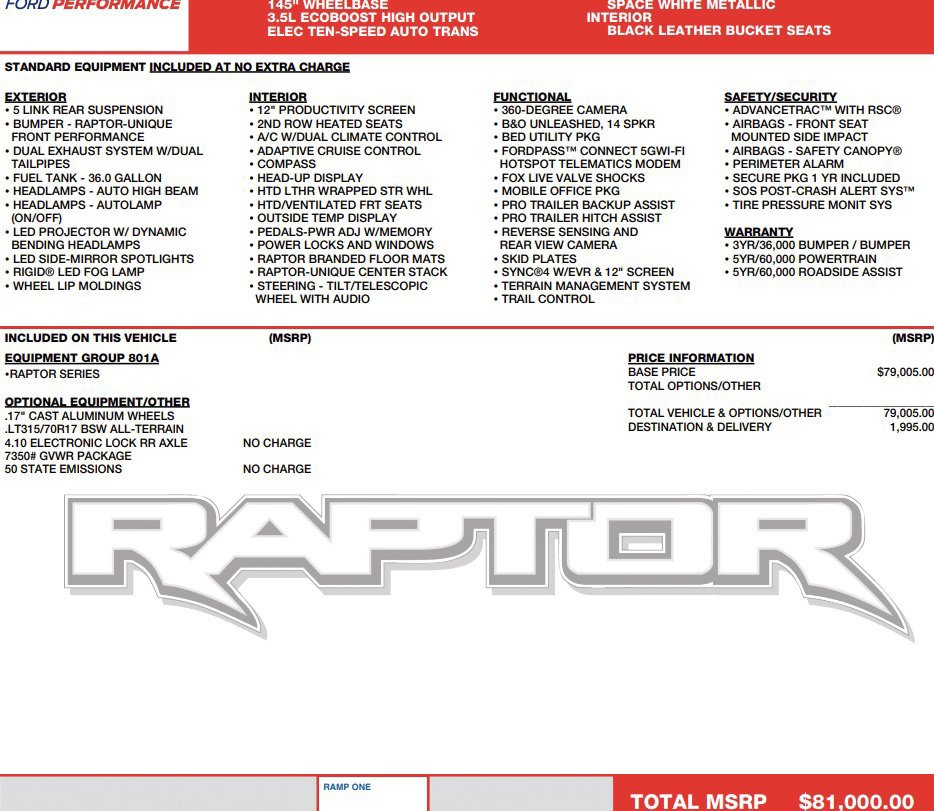 Used 2025 Ford F150 Raptor AWD/4WD image 2