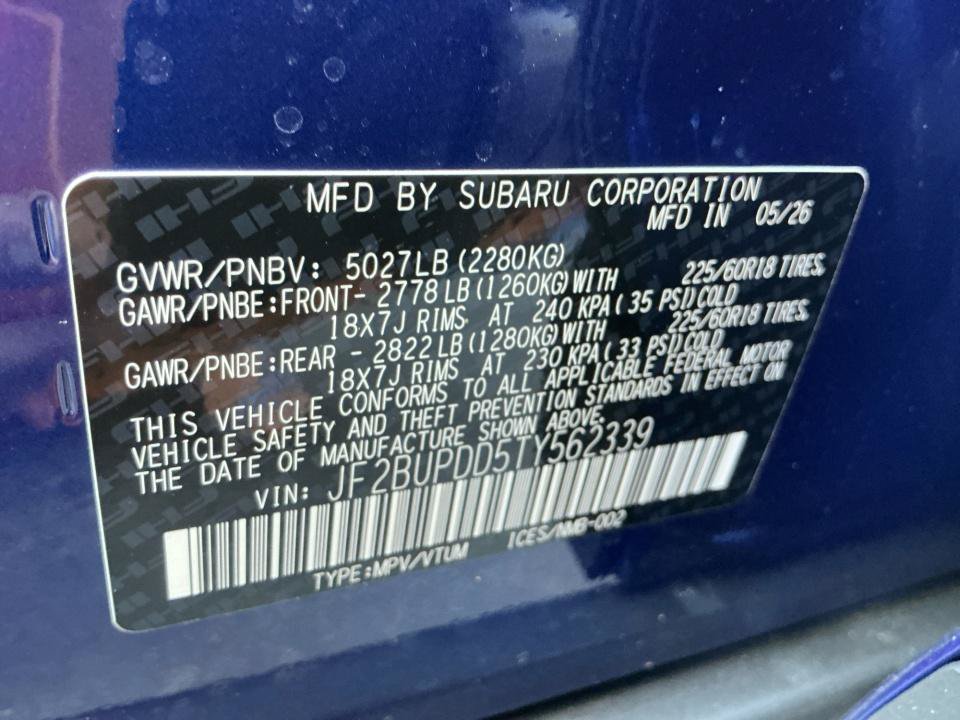 New 2026 Subaru Outback Limited AWD/4WD image 35
