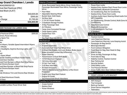 Used 2024 Jeep Grand Cherokee L Laredo AWD/4WD image 28