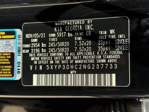 Used 2022 Kia Telluride EX w/ EX Premium Package AWD/4WD image 30