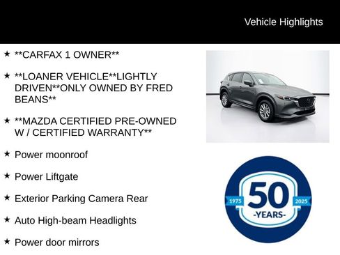 Used 2025 MAZDA CX-5 AWD 2.5 S w/ Preferred Package image 7