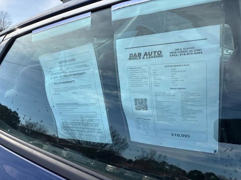 Used 2019 Kia Optima S w/ S Panoramic Sunroof Package image 21