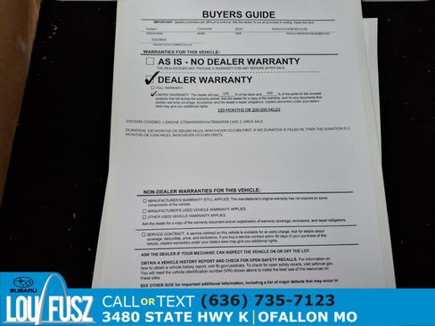 Used 2024 Subaru Crosstrek 2.5i Wilderness w/ Crosstrek Mirror Package AWD/4WD image 35