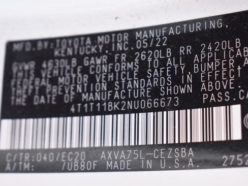 Used 2022 Toyota Camry SE w/ Convenience Package AWD/4WD image 15