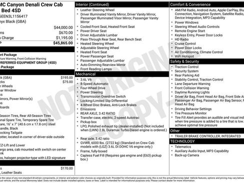 Used 2020 GMC Canyon Denali AWD/4WD image 6