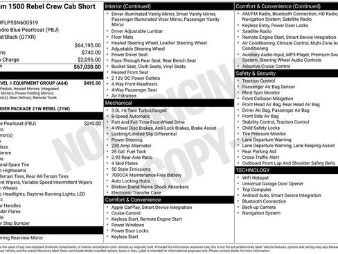 Used 2025 RAM 1500 Rebel w/ Rebel Level 1 Equipment Group image 6
