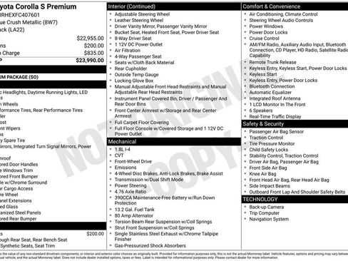 Used 2015 Toyota Corolla S Premium FWD image 14