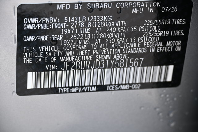 New 2026 Subaru Outback Touring XT AWD/4WD image 21