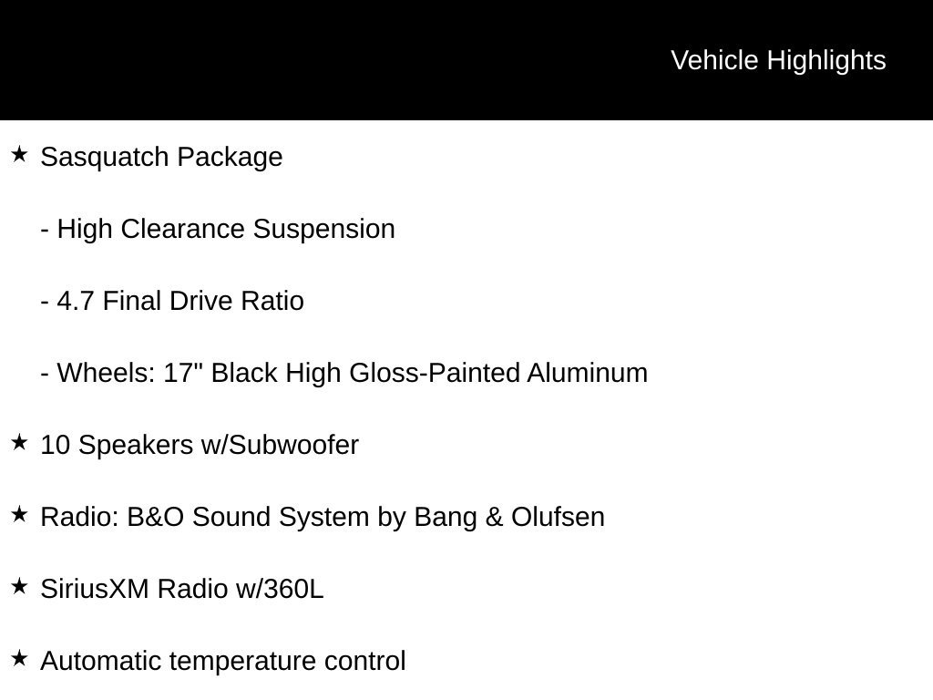 Used 2024 Ford Bronco Outer Banks w/ Sasquatch Package AWD/4WD image 26