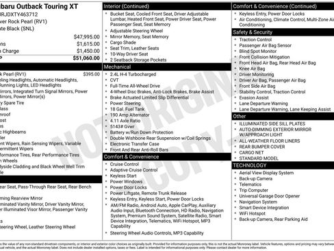New 2026 Subaru Outback Touring XT AWD/4WD image 13