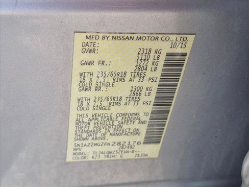 Used 2015 Nissan Murano SV w/ Premium Package FWD image 22