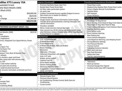 Certified 2024 Cadillac XT5 Luxury FWD image 40