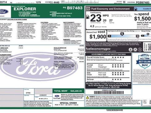 Certified 2023 Ford Explorer XLT w/ Equipment Group 202A image 37