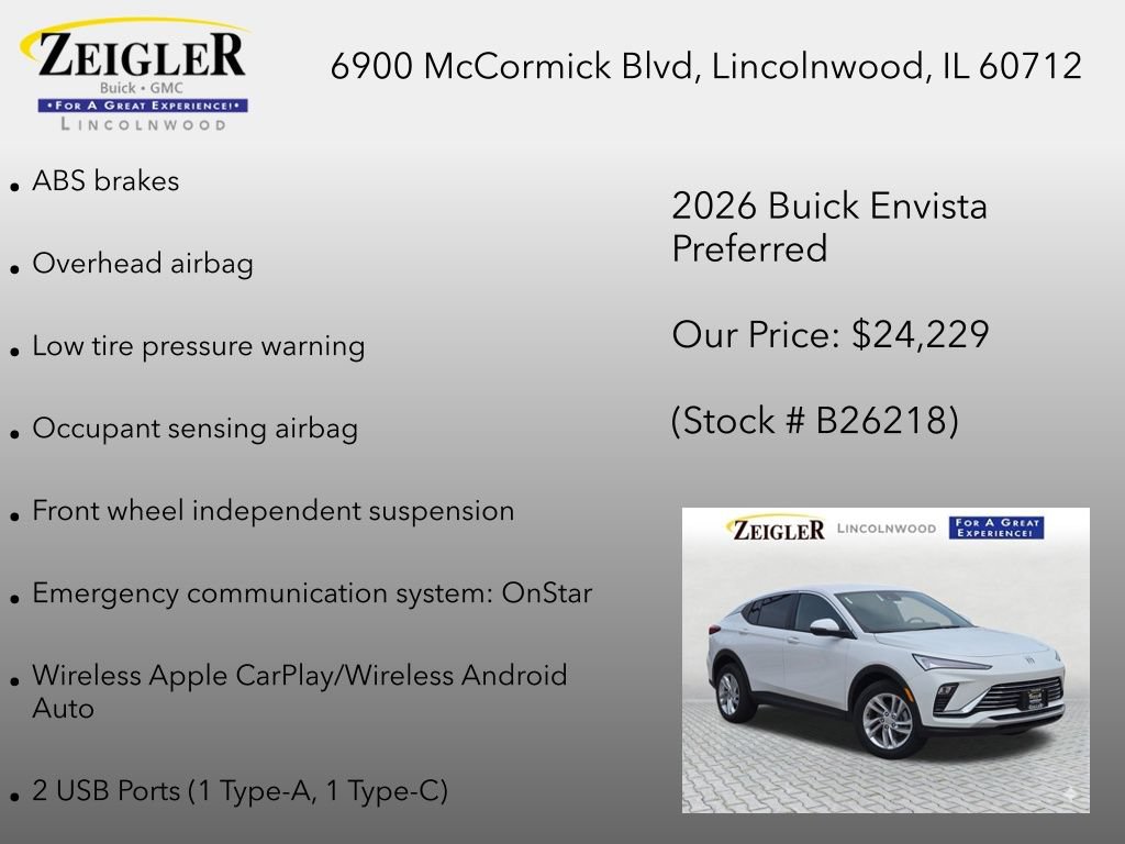 New 2026 Buick Envista Preferred w/ Convenience I Package FWD image 24