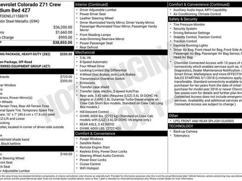 Used 2018 Chevrolet Colorado Z71 AWD/4WD image 27