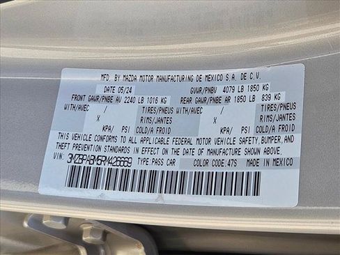 Used 2024 MAZDA MAZDA3 s FWD image 22