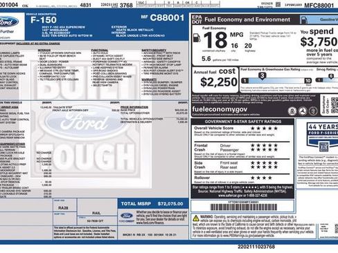 Used 2021 Ford F150 Tremor w/ Equipment Group 402A High AWD/4WD image 44