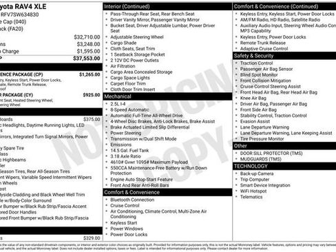 Used 2025 Toyota RAV4 XLE w/ Convenience Package AWD/4WD image 21