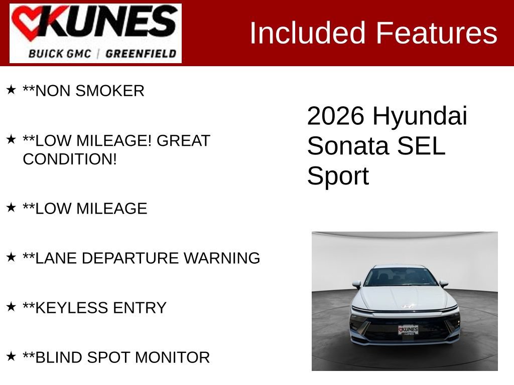 Used 2026 Hyundai Sonata SEL FWD image 3