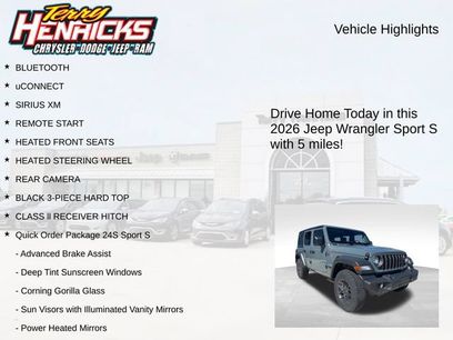New 2026 Jeep Wrangler Unlimited Sport