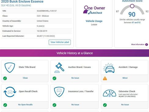 Used 2020 Buick Enclave Essence image 4