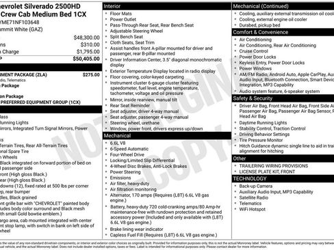 Used 2022 Chevrolet Silverado 2500 Custom w/ Infotainment Package AWD/4WD image 7