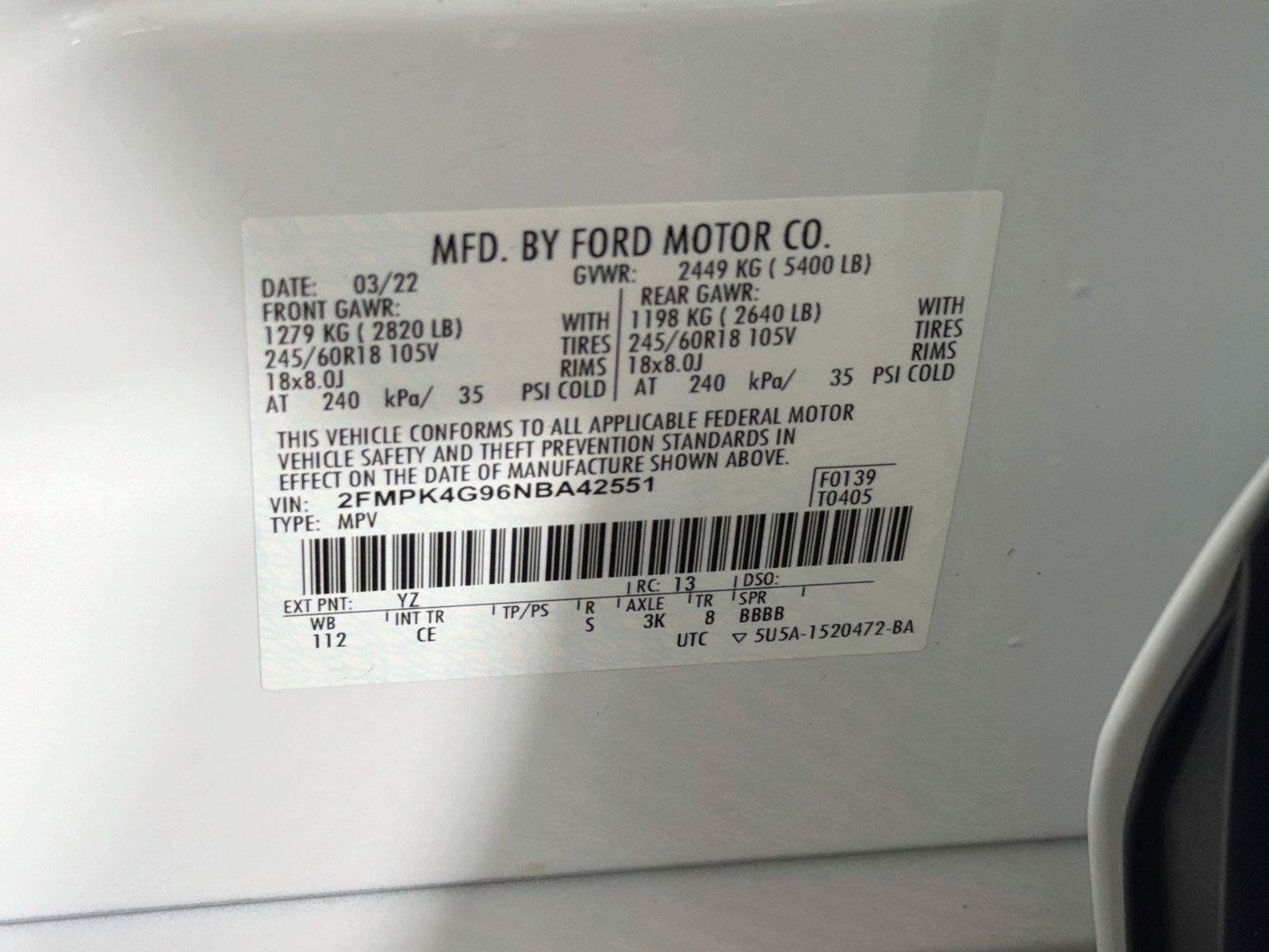 Used 2022 Ford Edge SE AWD/4WD image 38
