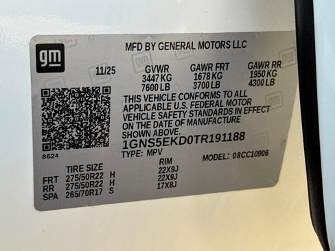 Certified 2026 Chevrolet Suburban RST RWD image 31