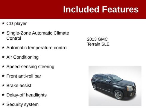 Used 2013 GMC Terrain SLE w/ Chrome Package AWD/4WD image 4